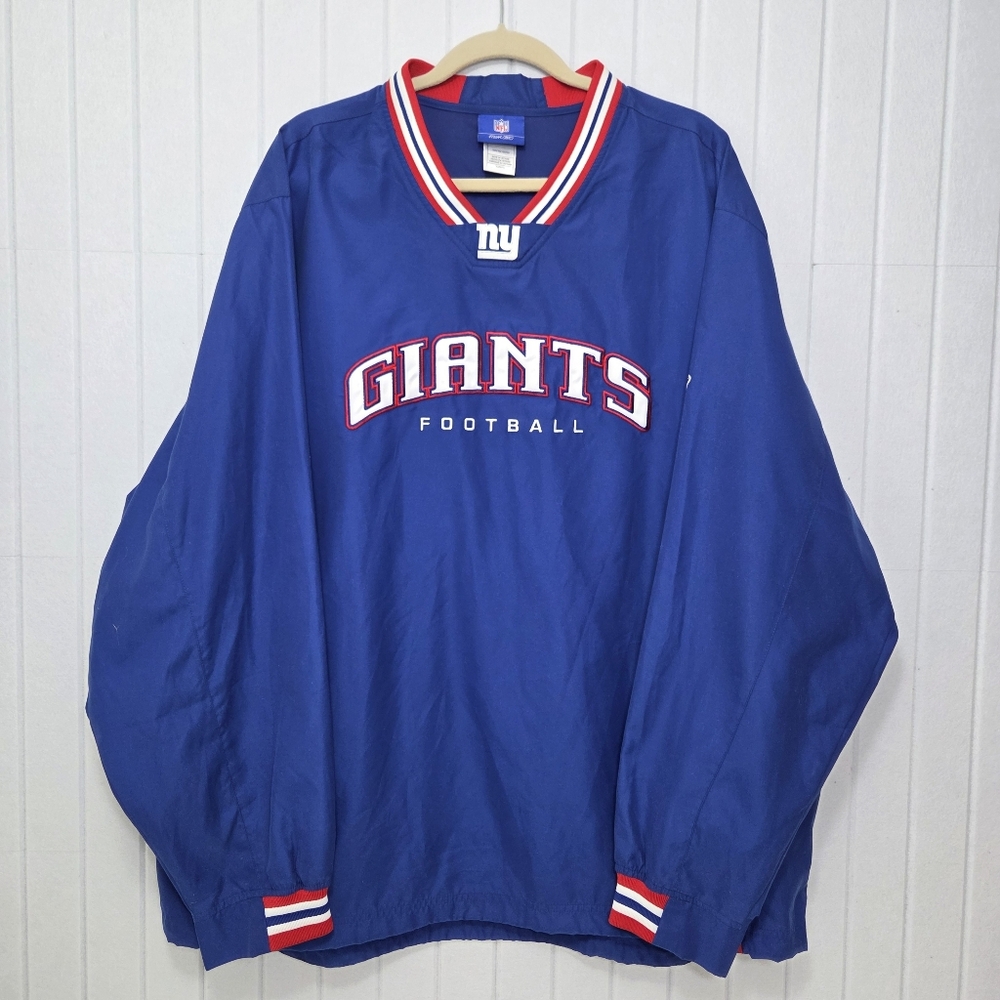 NFL‎ New York Giants Football Sideline Pullover Jacket Reebok Size XL